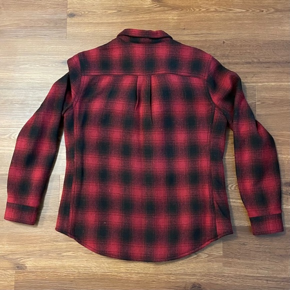 NWOT Eddie Bauer Buffalo Plaid Fleece-Line Flannel - Picture 4 of 5